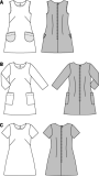 Patron Burda 6721 Robe, en français