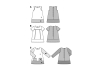 Schnittmuster Kleid, Burda 9380