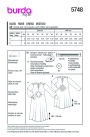 Sewing pattern Dress Women, Burda 5748, En/Ger/Fr