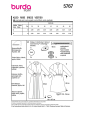 Pattern Dress Ladies Burda 5767, En/Ger/Fr