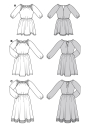Patron Burda 5772 robe femme, version papier, en français