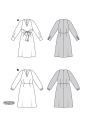 Sewing pattern Dress Ladies, Burda 5777, GB/DE/NL/FR