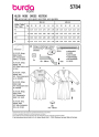 Sewing pattern Dress Ladies, Burda 5784, GB/DE/NL/FR