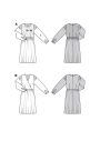 Sewing pattern Dress Ladies, Burda 5784, GB/DE/NL/FR