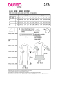 Naaipatroon Jurk Dames, Burda 5797, Nl/Dui/En/Fr