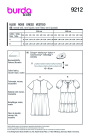 Patron Burda 9212 robe enfant, version papier, en français