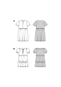 Patron Burda 9212 robe enfant, version papier, en français
