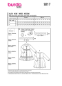 Patron Burda 9217 robe enfant, version papier, en français