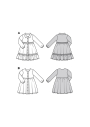 Patron Burda 9217 robe enfant, version papier, en français
