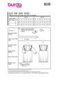 Patron Burda 9220 robe enfant,en français