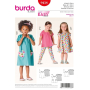 Schnittmuster Kleid, Shirt, Puffärmel, Burda 9438