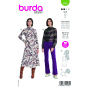 Naaipatroon jurk en blouse, Burda 5863, Nl/Dui/En/Fr
