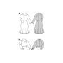 Naaipatroon jurk en blouse, Burda 5863, Nl/Dui/En/Fr