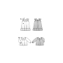 Sewing pattern dress and blouse, Burda Kids 9249, En/Ger/Fr
