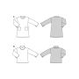 Naaipatroon jurk en shirt, Burda 5866, Nl/Dui/En/Fr