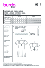 Patron Burda 9214 top / robe enfant, version papier, en français