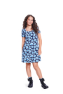 Patron Burda 9214 top / robe enfant, version papier, en français