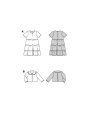 Patron Burda 9225 robe / veste enfant, version papier, en français