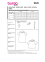 Patron Burda 9229 robe / t-shirt enfant, version papier, en français