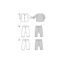 Patron Burda Kids 9231 pantalon enfant, taille 56-98, en français