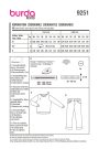 Naaipatroon combinatie, Burda Kids 9251, Dui/En/Fr