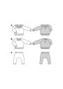 Patron Burda 9259 sweat et pantalon enfant, taille 56-98, en français