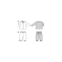 Naaipatroon combinatie, Burda Kids 9293, Dui/En/Fr