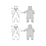 Naaipatroon combinatie, Burda Kids 9294, Dui/En/Fr