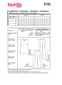 Naaipatroon Combinatie Dames Burda 5793, Nl/Dui/En/Fr
