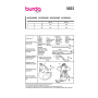 Patron Burda 5833 peluches, en français