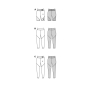 Patron Burda 5850 leggings femme, taille 34-48, en français