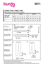 Schnittmuster Leggings, Burda 6011