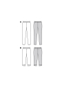 Schnittmuster Leggings, Burda 6011