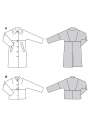 Naaipatroon Mantel & Jas Dames Burda 5769, Nl/Dui/En/Fr