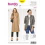 Naaipatroon mantel en jas, Burda 6461, Dui/En/Fr