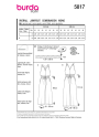 Naaipatroon jumpsuit, Burda 5817, Nl/Dui/En/Fr