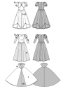 Paper patterns Princess and Snow white, Burda 2480, Dui/En/Fr