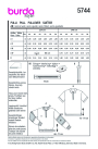 Naaipatroon Pullover Men, Burda 5744, Nl/Dui/En/Fr