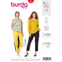 Naaipatroon Burda 6151, trui, Dui/En/Fr