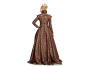 Sewing pattern Burda 6398, renaissance dress, En/Ger/Fr