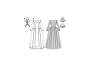 Sewing pattern Burda 6398, renaissance dress, En/Ger/Fr