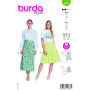 Patron Burda 5837 jupe femme, version papier, version papier, en français