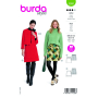 Naaipatroon rok, Burda 5868, Nl/Dui/En/Fr