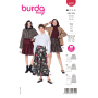 Patron Burda 5978 jupe femme, taille 34-48, en français