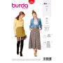 Naaipatroon rok, Burda 6252, Nl/Dui/En/Fr