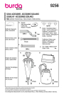 Naaipatroon school accessoires, Burda 9256, Nl/Dui/En/Fr
