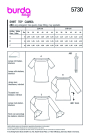 Naaipatroon Burda 5730 Shirt, Nl/Dui/En/Fr
