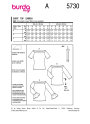 Naaipatroon Burda 5730 Shirt, Nl/Dui/En/Fr