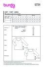 Naaipatroon Burda 5731 Shirt, Nl/Dui/En/Fr