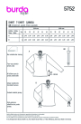 Naaipatroon Burda 5752 Shirt, Nl/Dui/En/Fr